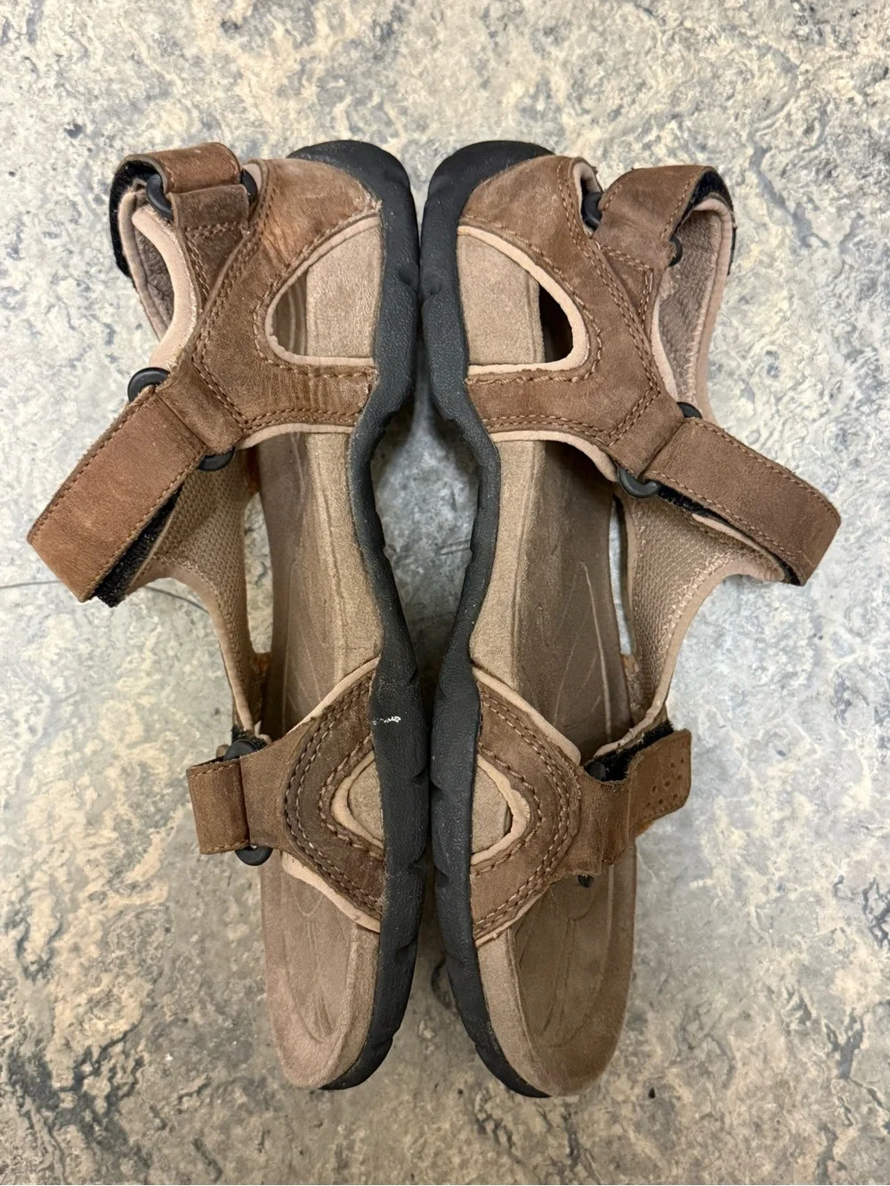 Teva Fossil Canyon 6101 Waterproof Leather Hiking Sandals Men’s Size 10 US